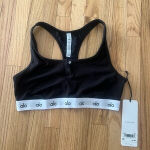 ALO Yoga Black and White Sports Bra